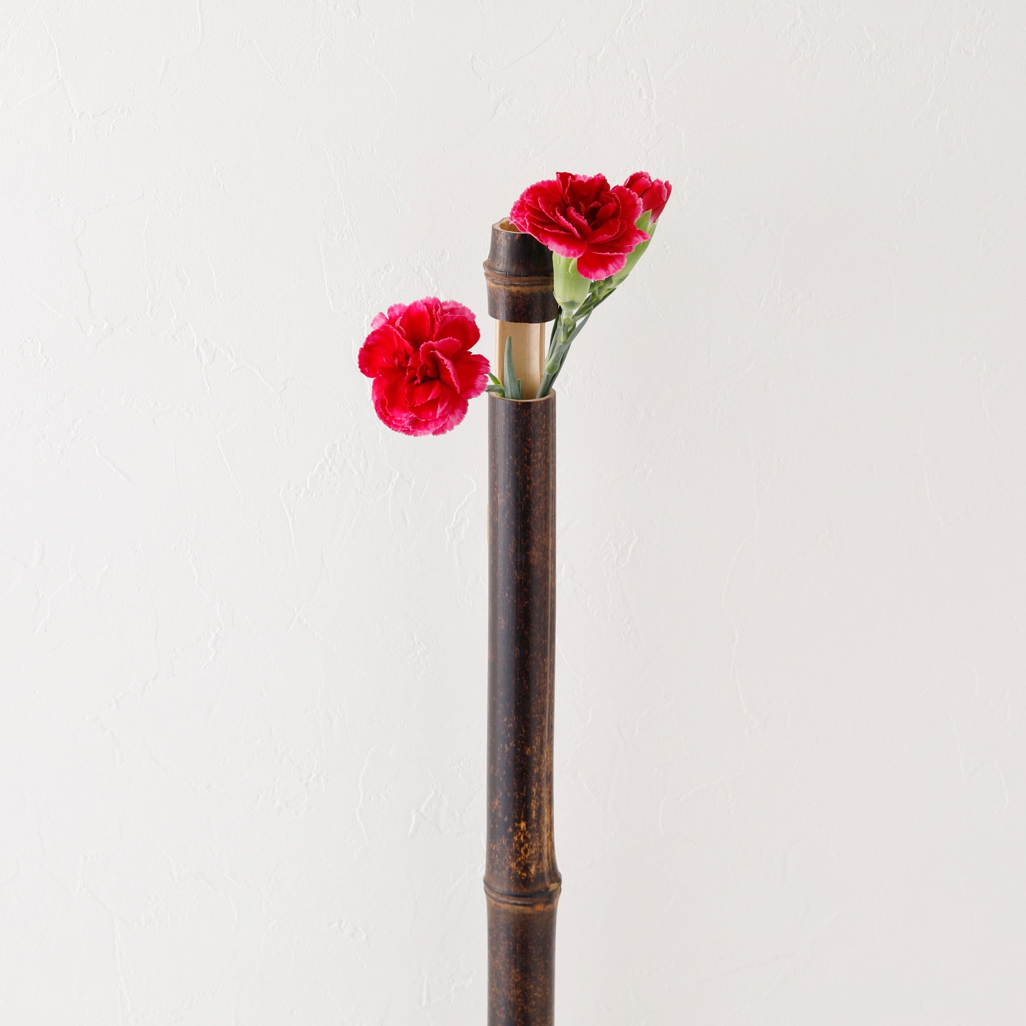 Single Flower Black Bamboo Vase